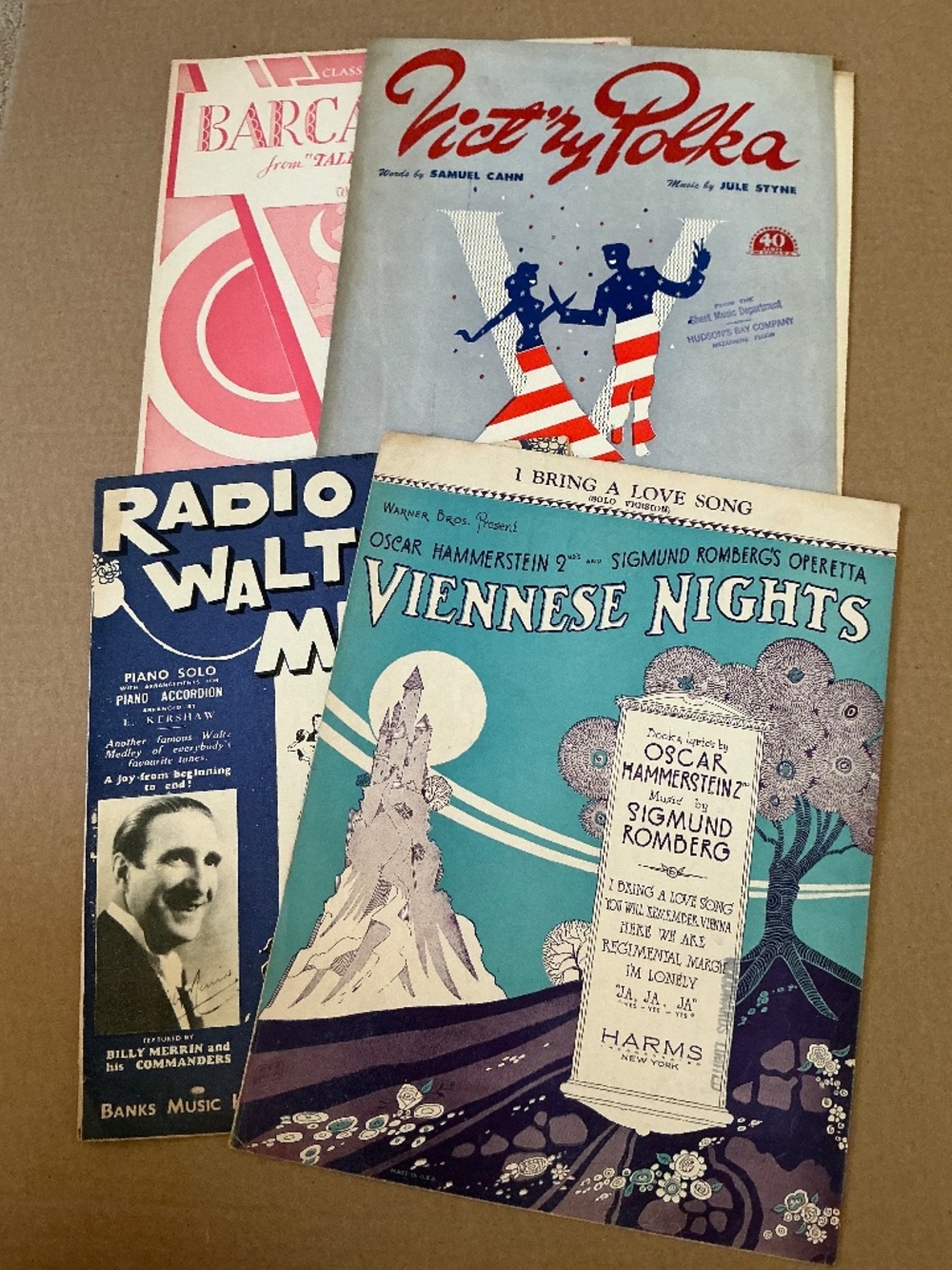 Vintage Sheet Music Lot 1930’s to 1940’s Polka, Waltz, Barcarolle, Operetta HBC